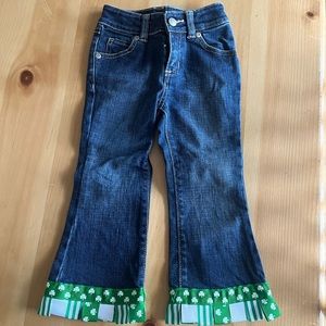 Luck of the Irish jeans for little girl